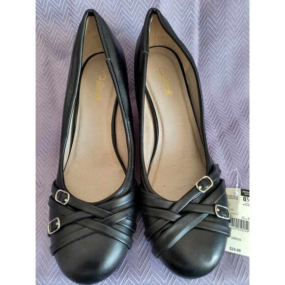 Jessica Simpson Wedge Heels Women's 8.5M Black Quincie - Picture 2 of 11